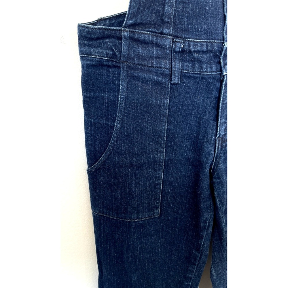 Ksubi Womens Denim Skinny Bib Overalls Size US 4 Blue Wash  Zip Ankle Retro - Picture 7 of 16